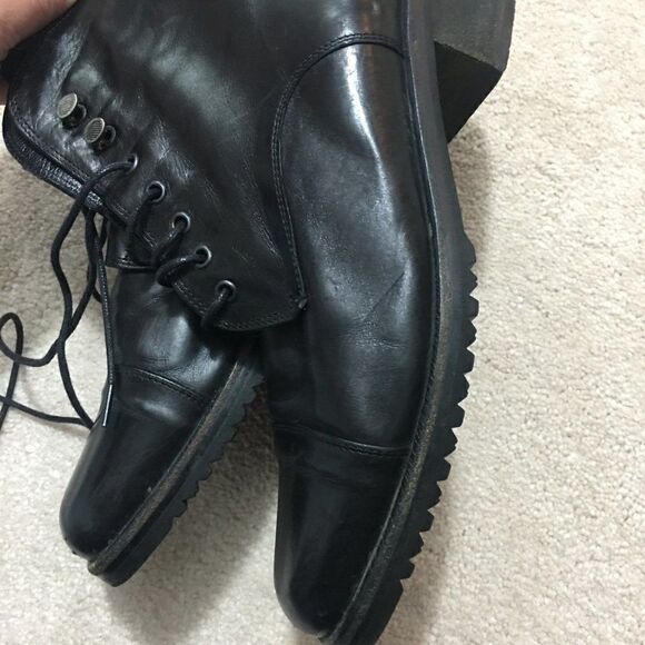 Vibram Ankle Boots 36 EU Black Leather Fur - Picture 12 of 14